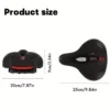Dual Shock Absorbing Bike Saddle L25cm W20cm H9cm