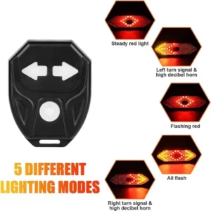 Bicycle Tail Light with Remote